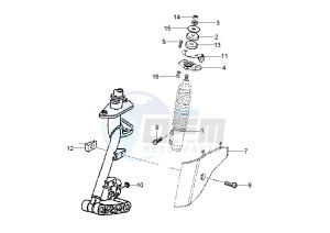 LX 4T 50 drawing Front shock absorber