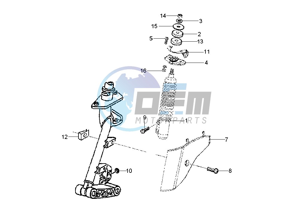 Front shock absorber