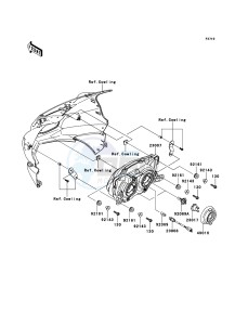 NINJA_250R EX250K9F GB XX (EU ME A(FRICA) drawing Headlight(s)