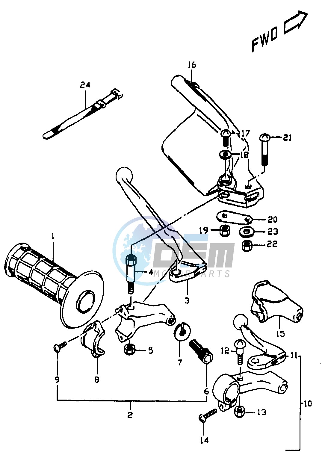 LEFT HANDLE LEVER