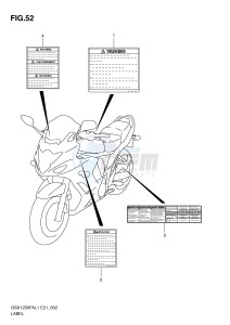 GSX1250FA (E21) drawing LABEL (GSX1250FAL1 E21)