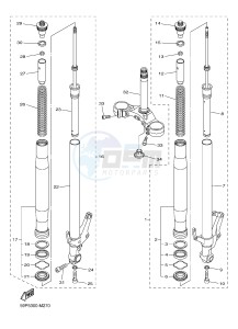 FZ8-S FZ8 FAZER 800 (42PG) drawing FRONT FORK