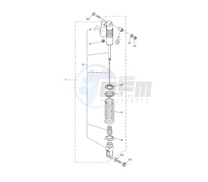 YZ 85 drawing REAR SUSPENSION