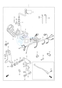 DF 9.9 drawing Remote Control Parts