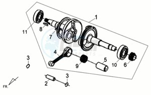 ALLO GT 45KMH 50 drawing CRANKSHAFT