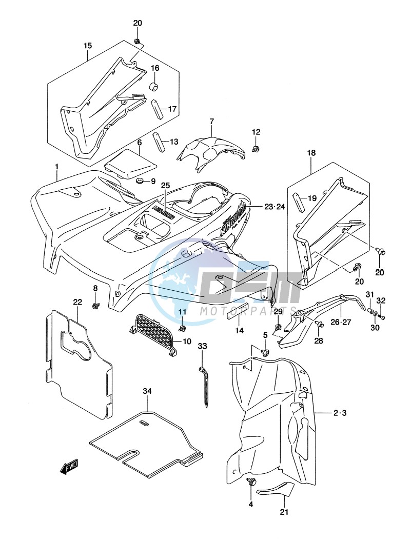 FRONT FENDER (LT-A500XPL2 P24)