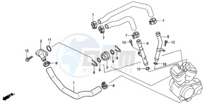 VT600CD drawing WATER PIPE