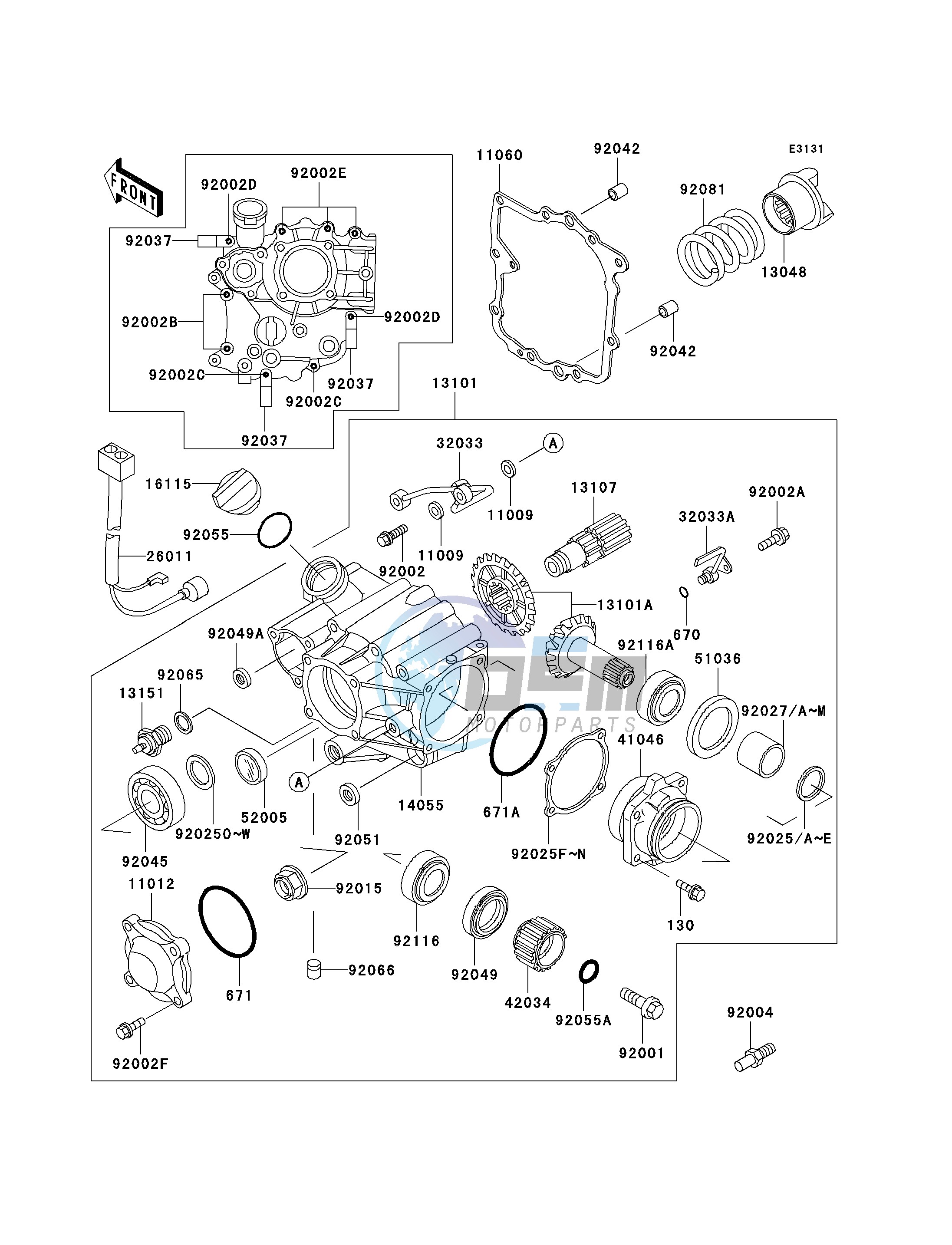 FRONT BEVEL GEAR