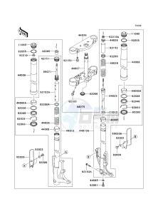 VN 1600 F [VULCAN 1600 MEAN STREAK] (6F) F6F drawing FRONT FORK