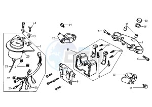 HUSKY - 125 cc drawing METER