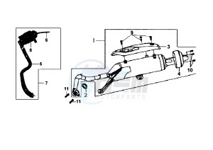 HD EU2 - 125 cc drawing EXHAUST