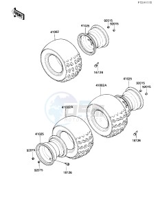 KXT 250 A [TECATE] (A1) [TECATE] drawing WHEELS_TIRES -- 84 A1- -