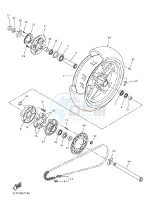 YZF-R1 998 R1 (2CR1 2CR2) drawing REAR WHEEL