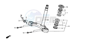 NSR125R drawing STEERING STEM