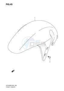 VZ1500 (E2) drawing FRONT FENDER