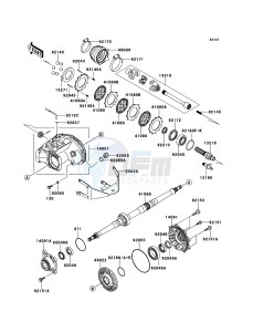 KVF360 4x4 KVF360ADF EU GB drawing Drive Shaft-Rear