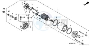 CBF600NA9 Europe Direct - (ED / ABS) drawing STARTING MOTOR