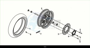 JOYRIDE 300 (LJ30W1-EU) (M2) drawing FR. WHEEL