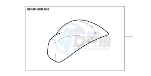 SRX90 50 drawing SEAT COVER