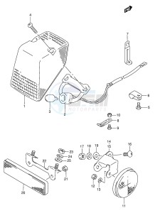 RMX250 (E28) drawing TAIL LAMP