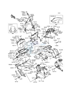 VERSYS 650 KLE650EGF XX (EU ME A(FRICA) drawing Cowling