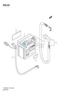 TU250X (E24) drawing BATTERY