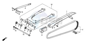 CM125C drawing SWINGARM