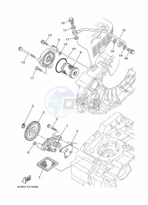 XT250 XT250M (B1UC) drawing OIL PUMP