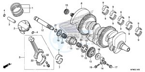 CB1000RAD CB1000R ABS E drawing CRANKSHAFT/ PI STON