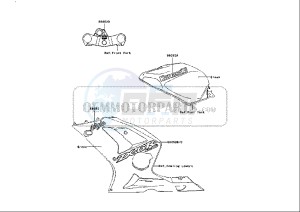 ZX-6R NINJA - 636 cc (EU) drawing DECALS ZX636 B2H GREEN