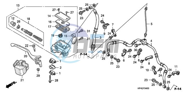 FR. BRAKE MASTER CYLINDER