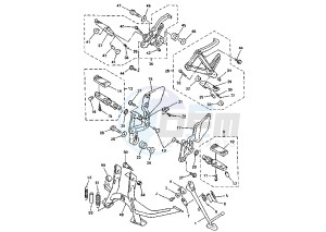 FZS FAZER 600 drawing STAND-FOOTREST