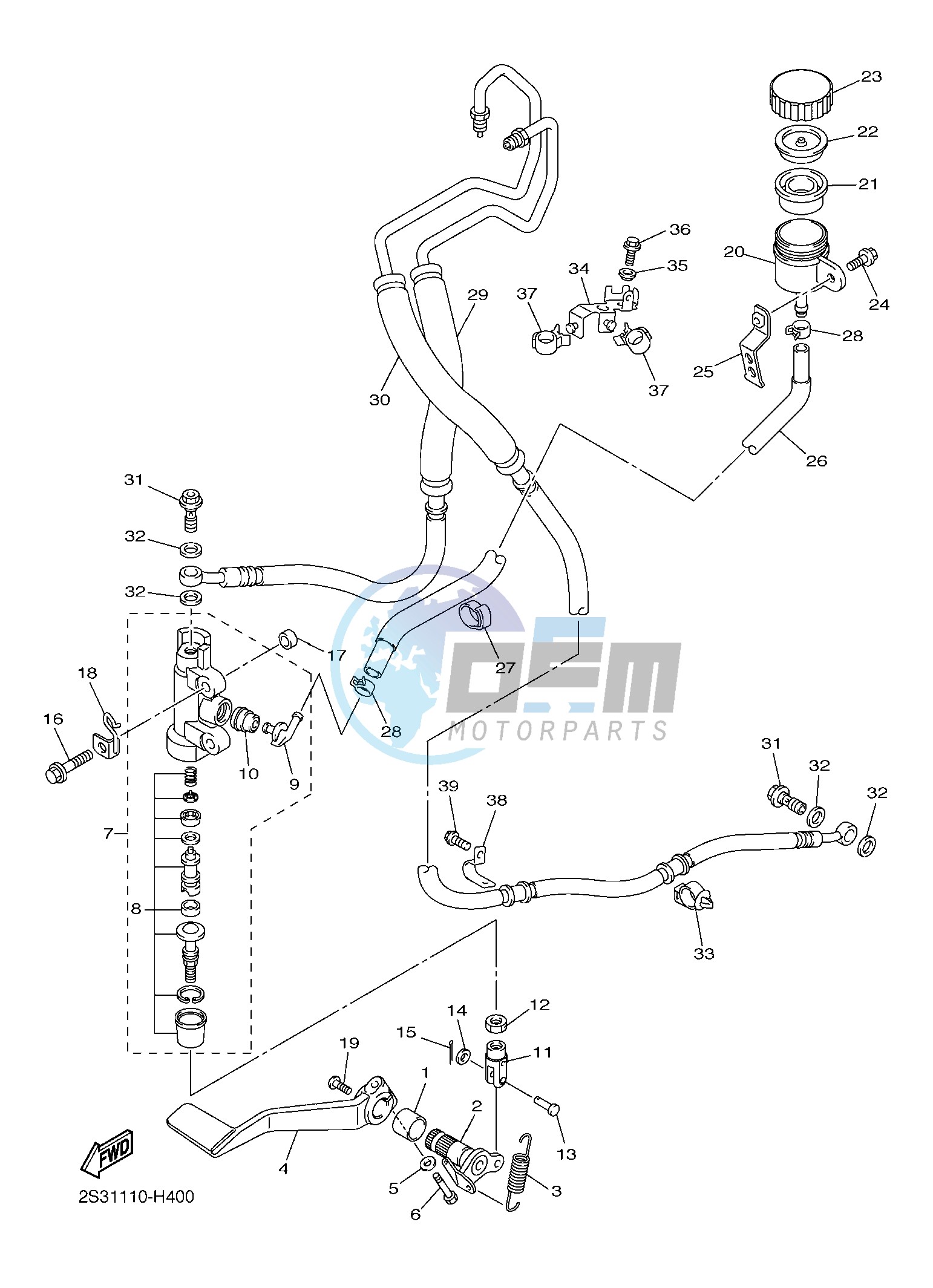 REAR MASTER CYLINDER