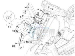 S 50 4T 2V 25 Kmh NL drawing Head lights - Turn signal lamps