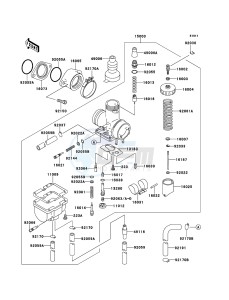 KLF250 KLF250-A3 EU GB drawing Carburetor