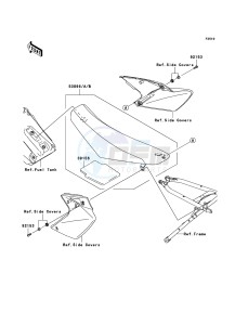 KLX450R KLX450ABF EU drawing Seat