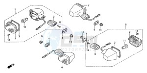 CBR600RR drawing WINKER (CM)