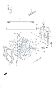 DF 9.9 drawing Cylinder Head