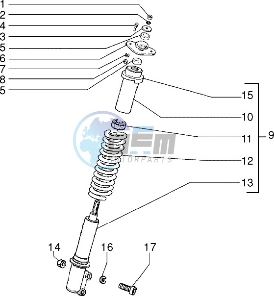 Front shock absorber