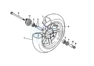 BW'S ORIGINAL 50 drawing FRONT WHEEL