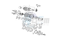 SENDA SM X-RACE - 50 CC EU2 drawing GEAR BOX