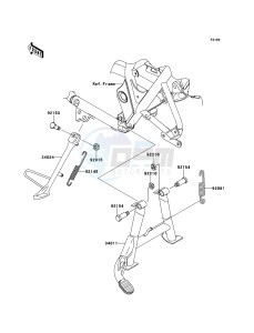 W800 EJ800ACF GB XX (EU ME A(FRICA) drawing Stand(s)