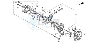 NX500 DOMINATOR drawing OIL PUMP