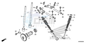 TRX420FM1E TRX420 Europe Direct - (ED) drawing CAMSHAFT/VALVE