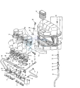 YZF R 750 drawing INTAKE