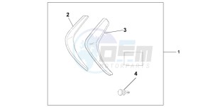 FJS600A 400 SILVER WING drawing SIDE VISOR