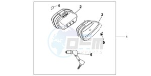 XL1000VA9 Europe Direct - (ED / ABS) drawing NARROW PANNIER SET