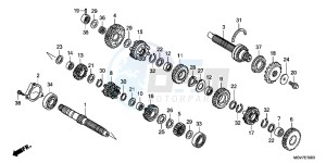 CBR600FB drawing TRANSMISSION