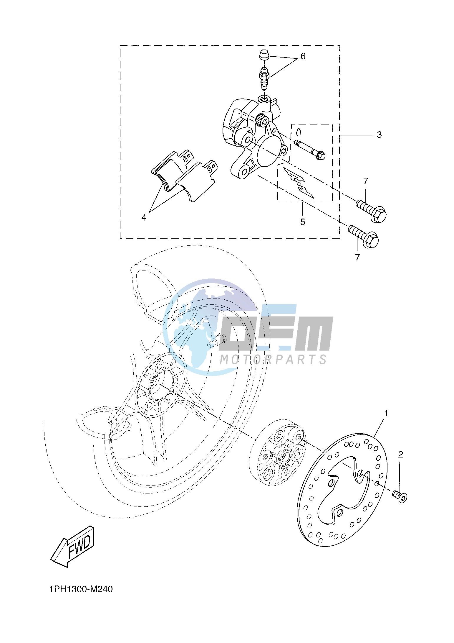 REAR BRAKE CALIPER