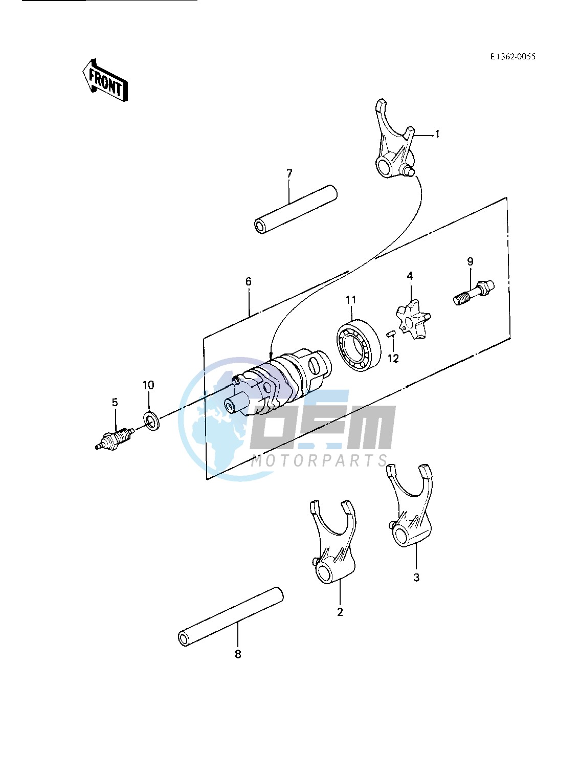 GEAR CHANGE DRUM & FORKS